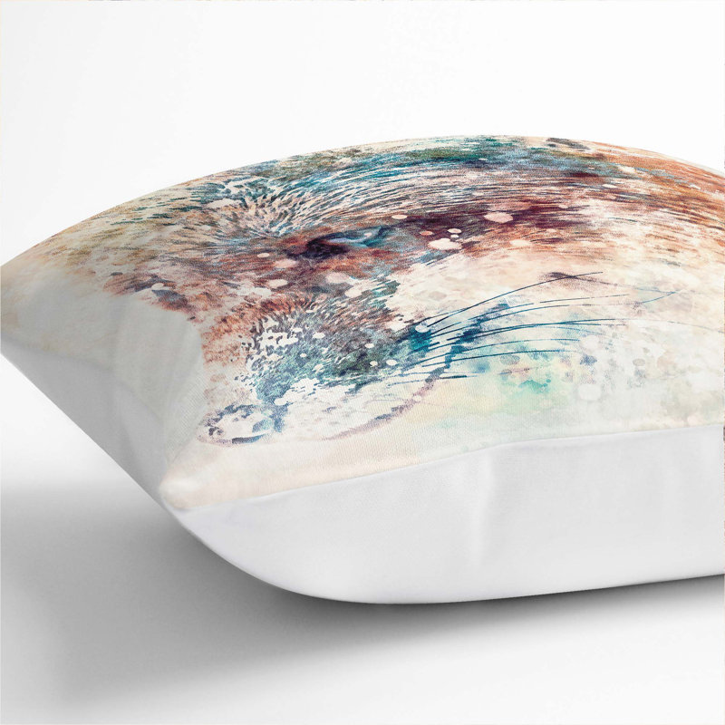 Square Throw Cushion, White, 40cm H x 40cm W x 15cm D