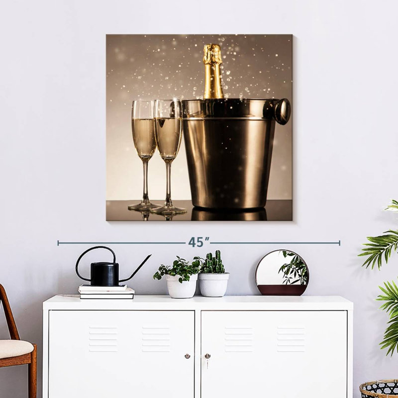 Célébration du Yarlin Golden Champagne, H 30 po x l 30 po