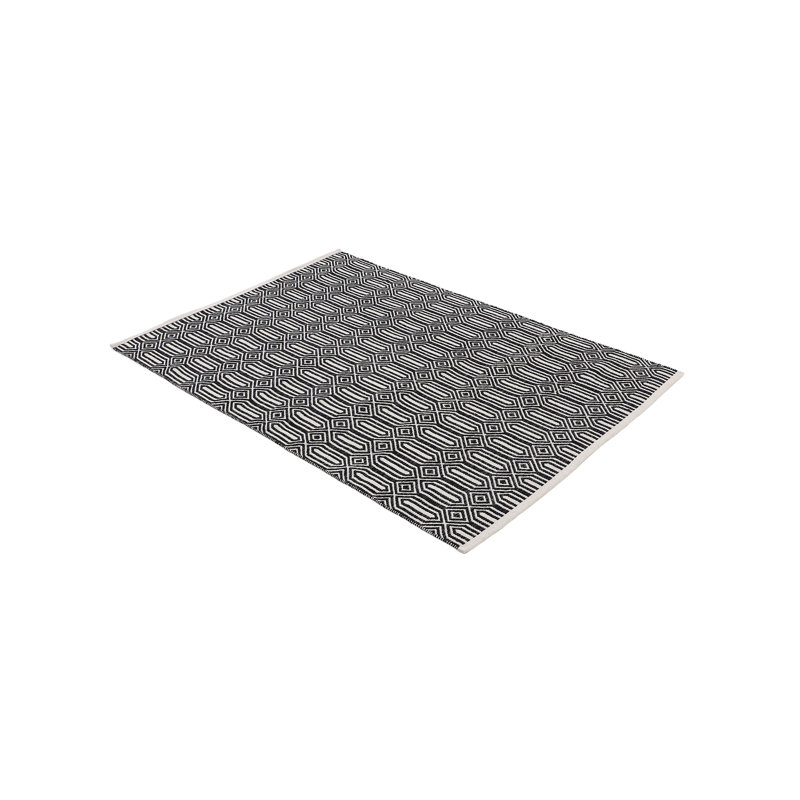 Oregan Geometric Cotton Hand Woven Area Rug, Rectangle 160 x 230cm