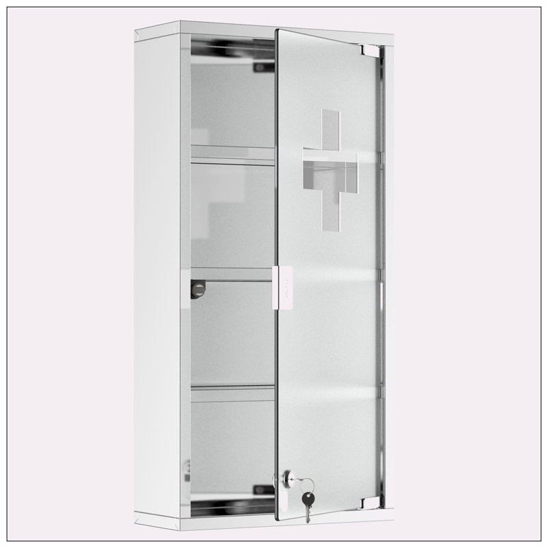 Armoire à pharmacie à miroir fixée au mur l 11,75 po H 23,50 po Jons