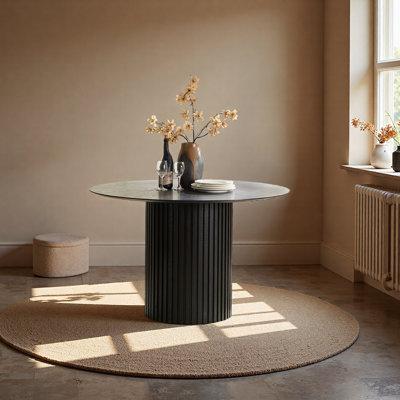 Table de salle à manger en panneau de fibres à densité moyenne pour salle à manger