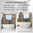 71“ Freestanding Soaking Solid Surface Bathtub