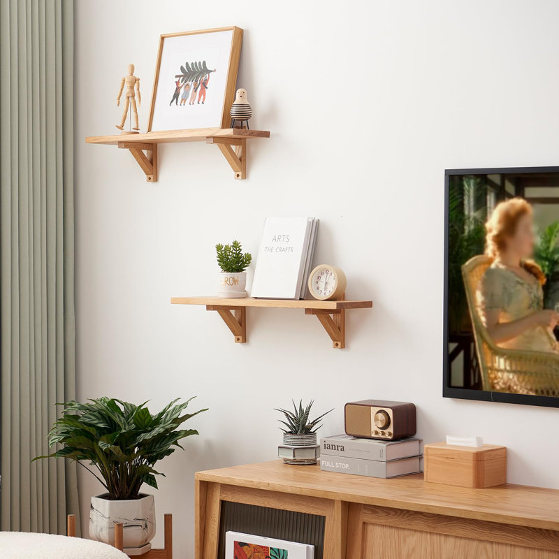 Gwydion Wood Bracket Shelf