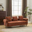 3 orange, 78 pouces de long, avec 3 coussins pour le salon, la chambre à coucher, un appartement - confortable et polyvalent