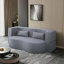 Canapé-lit convertible 2-en-1 avec tissu en peluche doux, canapé-lit pliant pleine grandeur, sans assemblage, peu encombrant pour les petites pièces, gris-118055701
