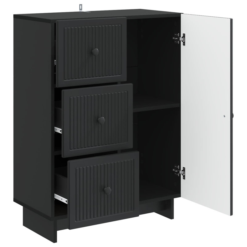 66cm Sideboard, Black