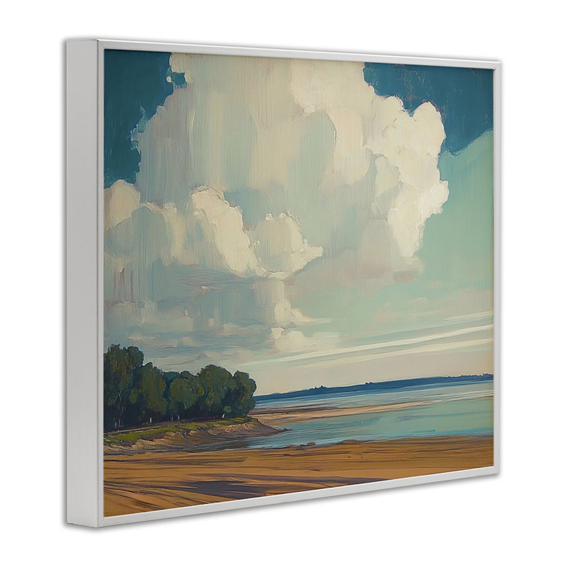 Nuage sur une plage étendue, estampe numérique, conception d'Elara Yasna, H 11 po x l 14 po