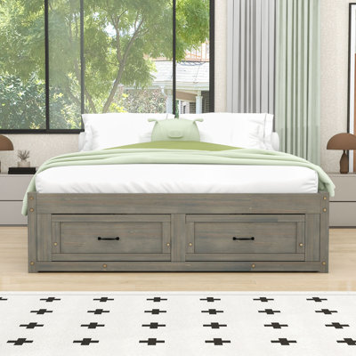 Platform Bed with 6 Drawers by Lark Manor