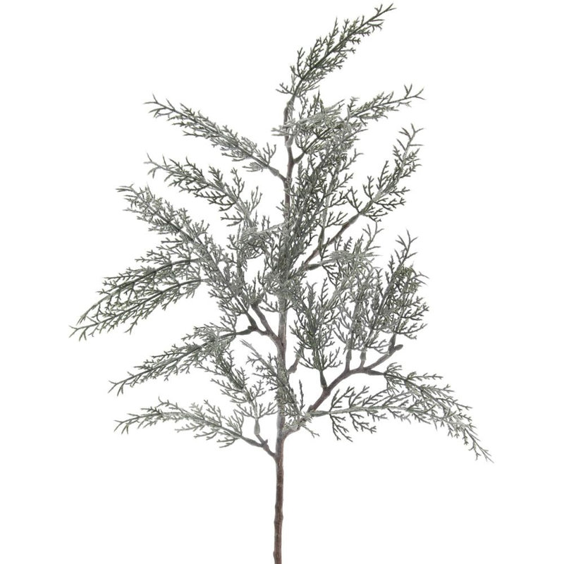 27" Flocked Cedar Stem