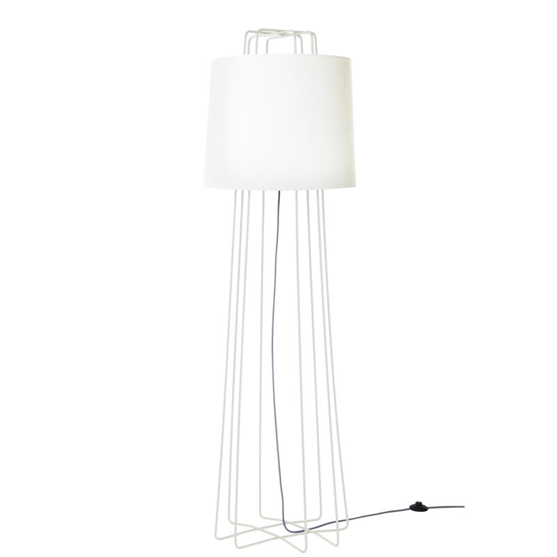 Lampe sur pied Perimeter, Blanc, blanc