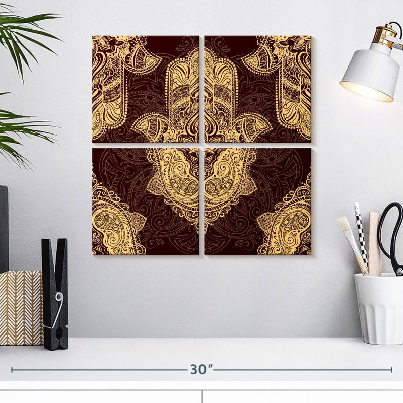 Kerrick Hamsa Symbol Pattern, 18" H x 18" W