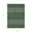Tapis vert olive 9 pi x 12 pi Tribal