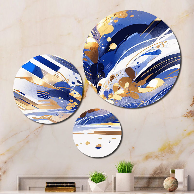 Abstract Wall Decor on Metal