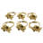 Elegant Christmas Napkin Rings in Gold Flower Design Elegant Metallic Napkin Holder for Dining Table Decor Set of 4