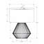 Lampe de table - H 22 po, corde brune