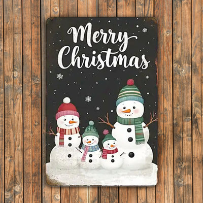 Panneau mural rétro en aluminium 12 po x 8 po, plaque murale rustique, plaque décorative résistante aux intempéries
