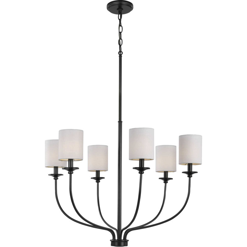 Hengrove 6 - Light Dimmable Classic / Traditional Chandelier, Bronze