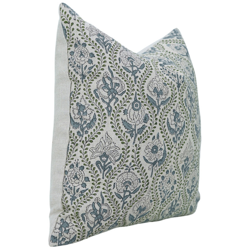 Housse de coussin en tissu Fab lin, H 20 po x l 20 po