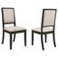 Ensemble de 2 chaises d'appoint rembourrées