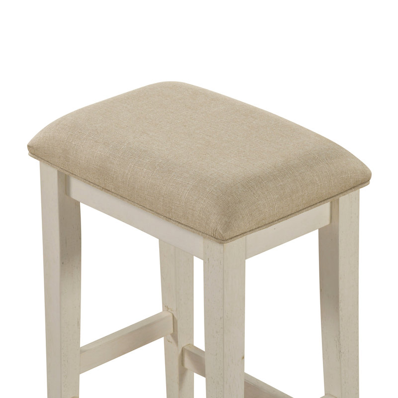 Ensemble de table de salle à manger à hauteur de comptoir moderne à deux tons 4pc