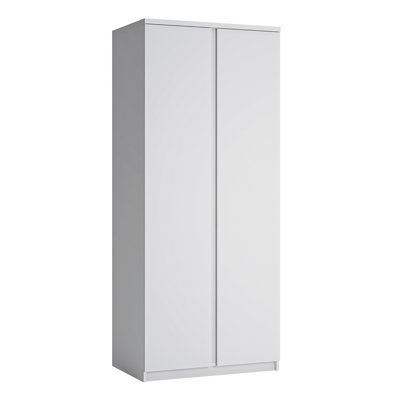 Canizales 2-türiger Kleiderschrank mit Kleiderstange und Regalen