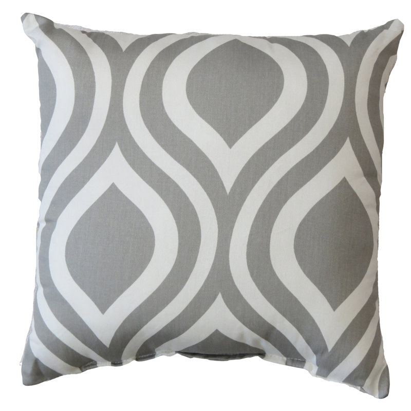 Geometric Cotton Reversible Throw Pillow