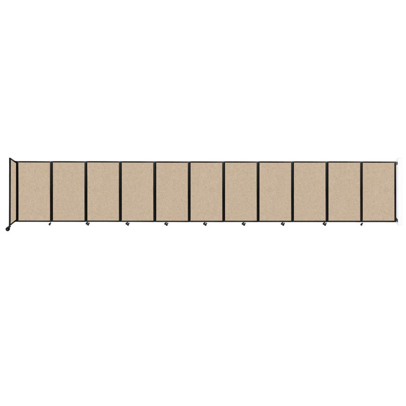 11 - Cloison pliante à panneaux, Beige, 11, H 60 po x l 366 po x P 12 po