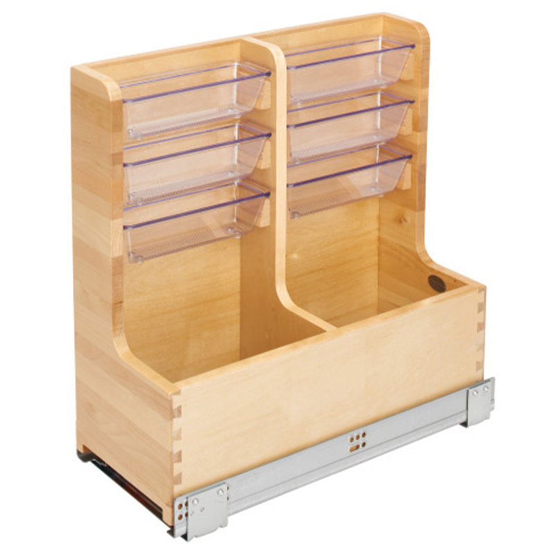 Rev-A-Shelf Wood Vanity Base Cabinet Organizer with Soft-Close , 11.69" W