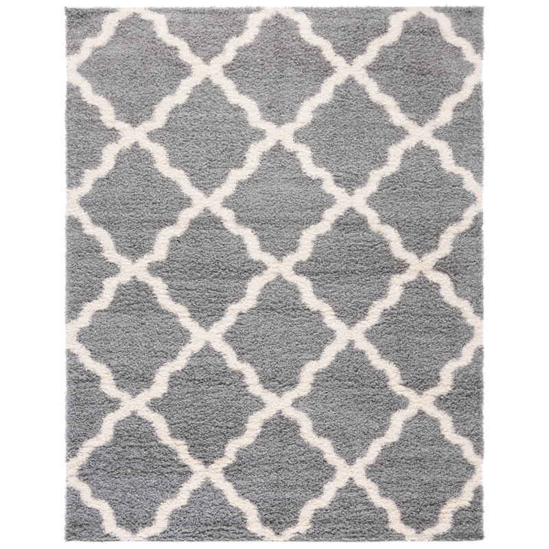 Alonnah Shag Performance Geometric Rug, Rectangle 10' x 14'