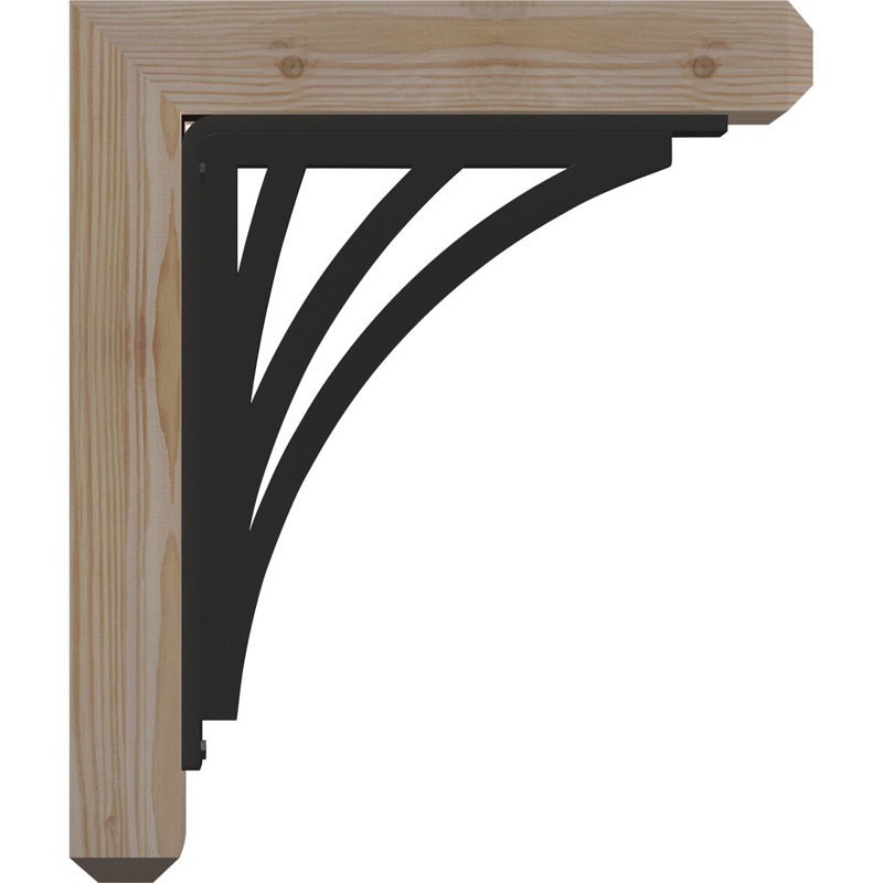 Support triple Ironcrest de 4 po Nevio, H 14 po x P 11 1/2 po, Sapin de Douglas de l 3 1/2 po x T 2 po (lisse)