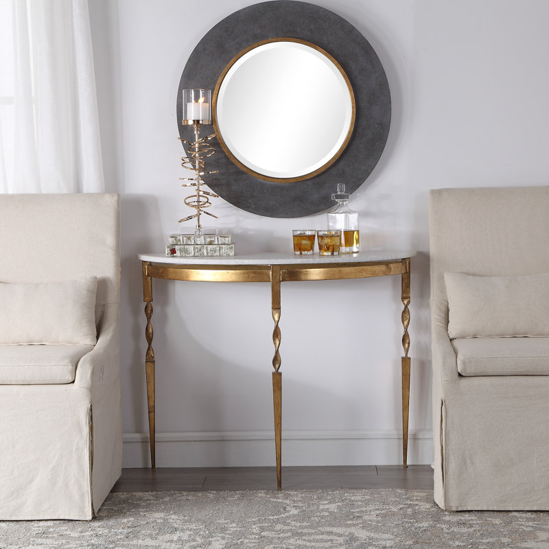 Imelda 40'' W Stone Console Table