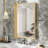 Rectangular Aluminum Alloy Frame Wall Mounted Bathroom Mirror,Decorative Wall Mirror with HD Tempered Glass for Bathroom Bedroom Entryway Living Room-1350114139-1350114141