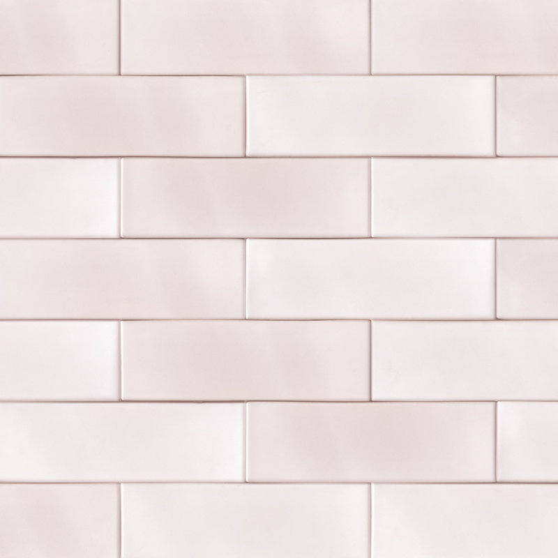 Bliss 3X8 Ceramic Subway Wall Tile, Pink