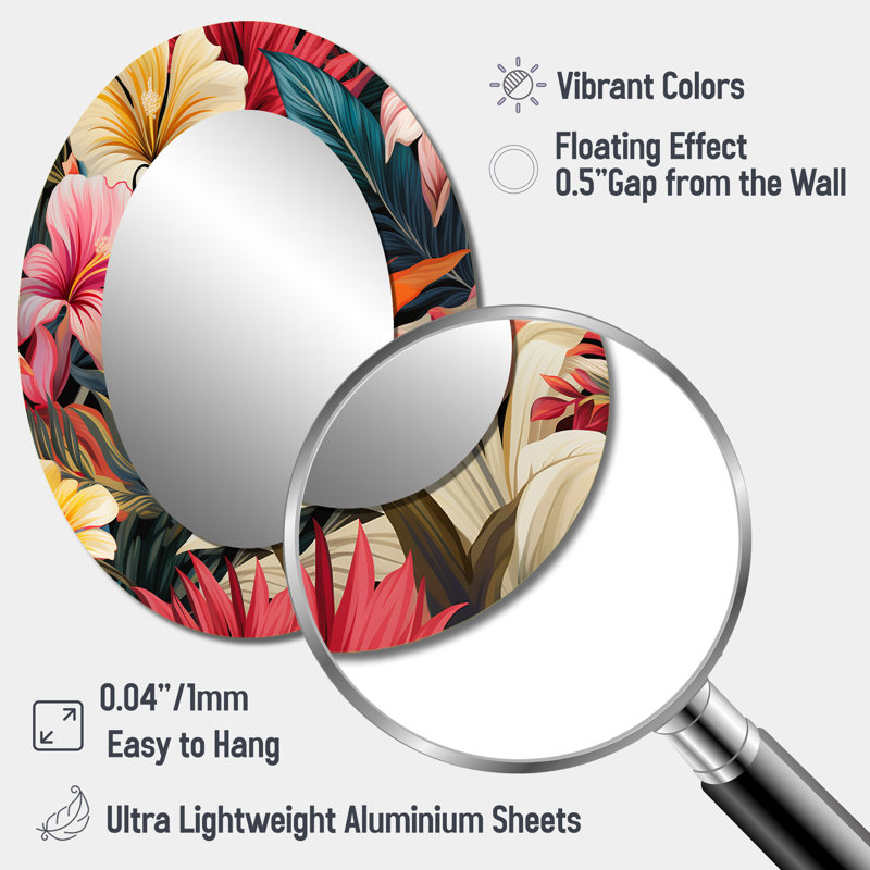 Miroir mural togut, H 40 po x l 30 po