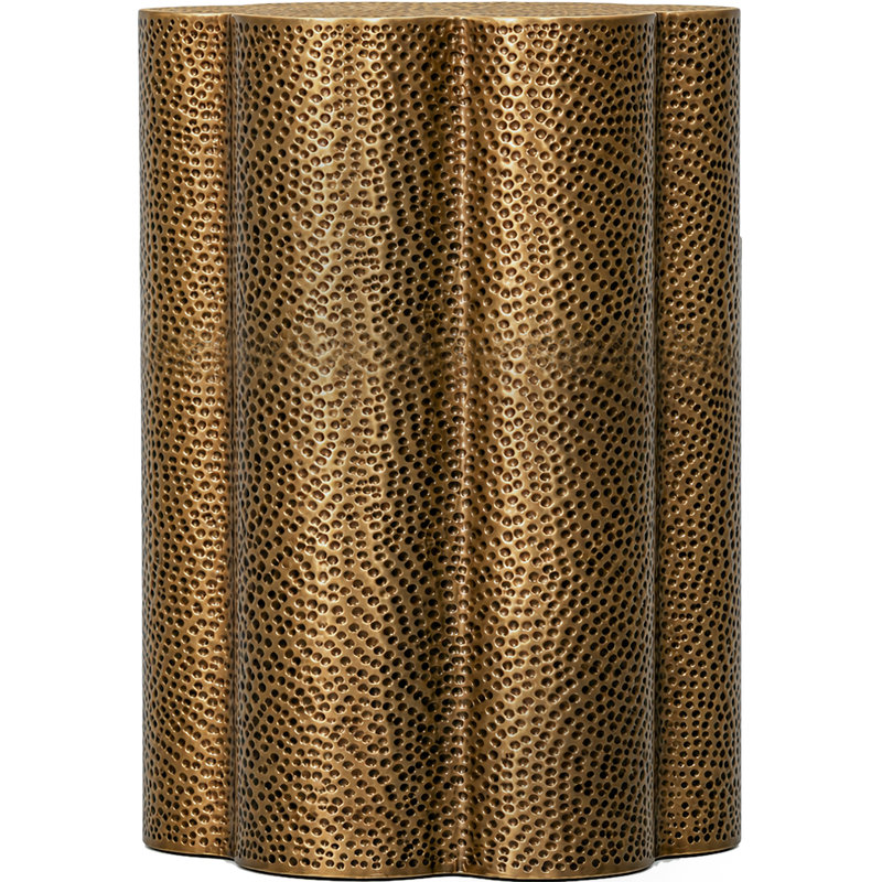 Table de bout en laiton Lotus, Brass
