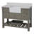 Hitton 48" Single Bathroom Vanity Set with Weathered Gray Cabinet and Quartz Countertop-358529321-374037830