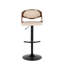 Tabouret de bar réglable avec pivot