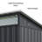  Sliding Doors 6 ft. W x 4 ft. D Metal Storage Shed