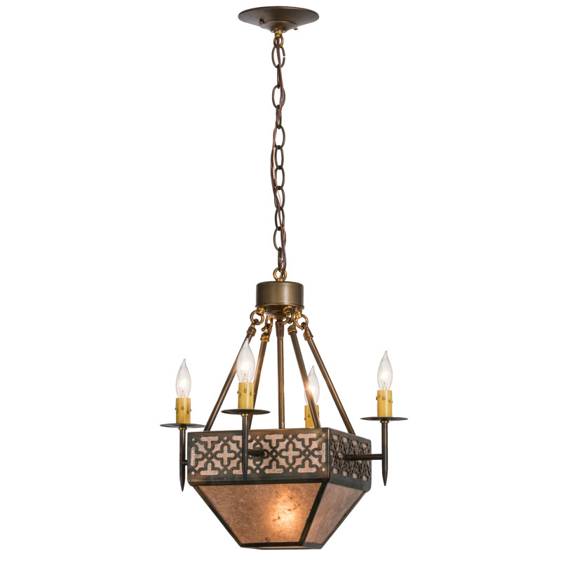 Lustree empire de style bougie 4 lumières