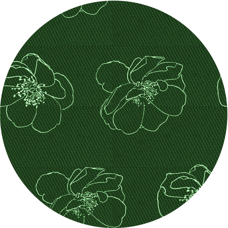 Harun Floral Indoor Rug, Round 3'