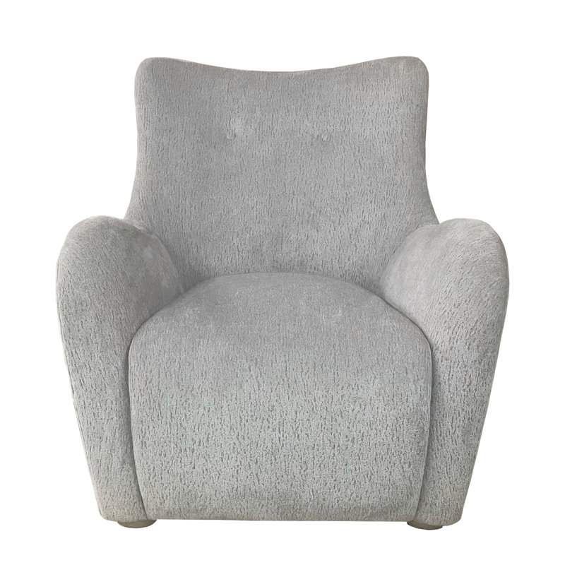Fauteuil d'appoint pivotant en tissu de couleur zinc (fauteuil d'appoint)