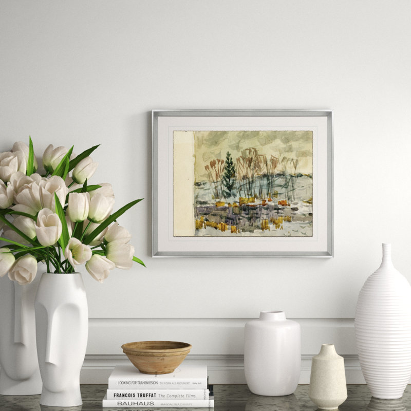 Giclee Print by Soicher Marin Archives, Silver, 17.5" H x 21.5" W x 1.25" D, Beige