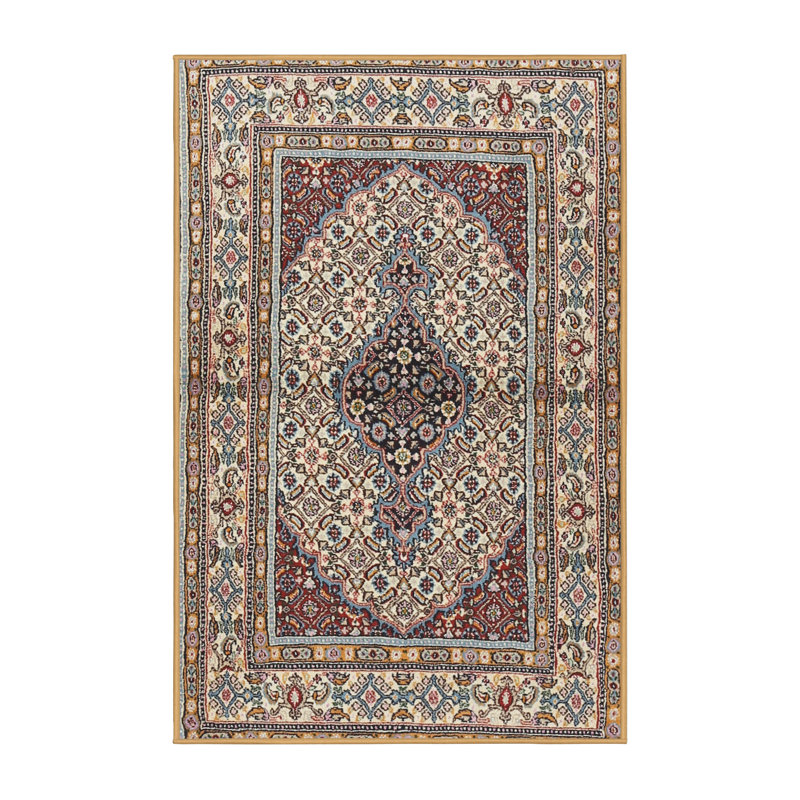 Tapis traditionnel brun / rouge Desinor, Rectangle 8 pi x 10 pi