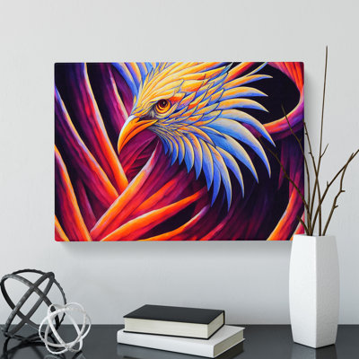 Pure Phoenix Bird - Wrapped Canvas
