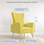 Loagen 26.97" W Tufted Velvet Armchair Upholstery-87868569
