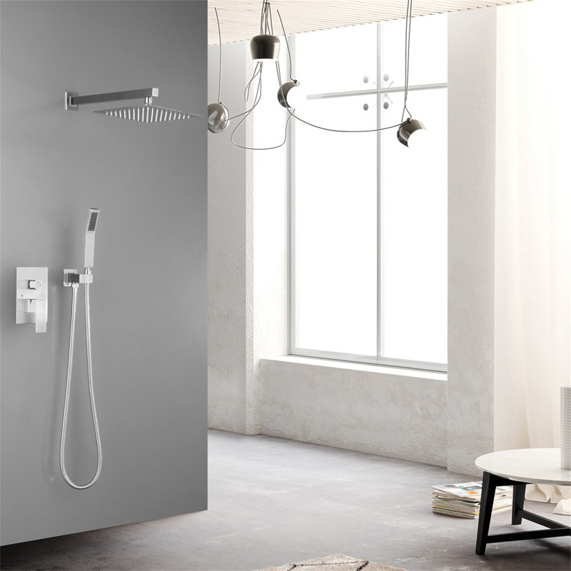 Ensemble de douche mural 10 po, Nickel brossé