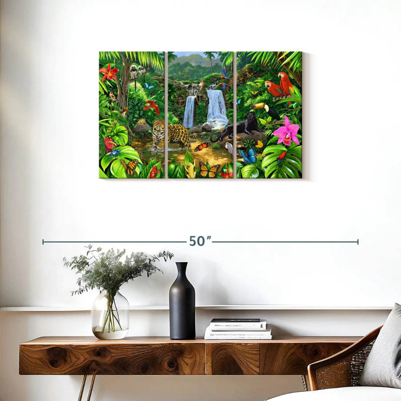 Brampt Rainforest Harmony I, 20" H x 33" W