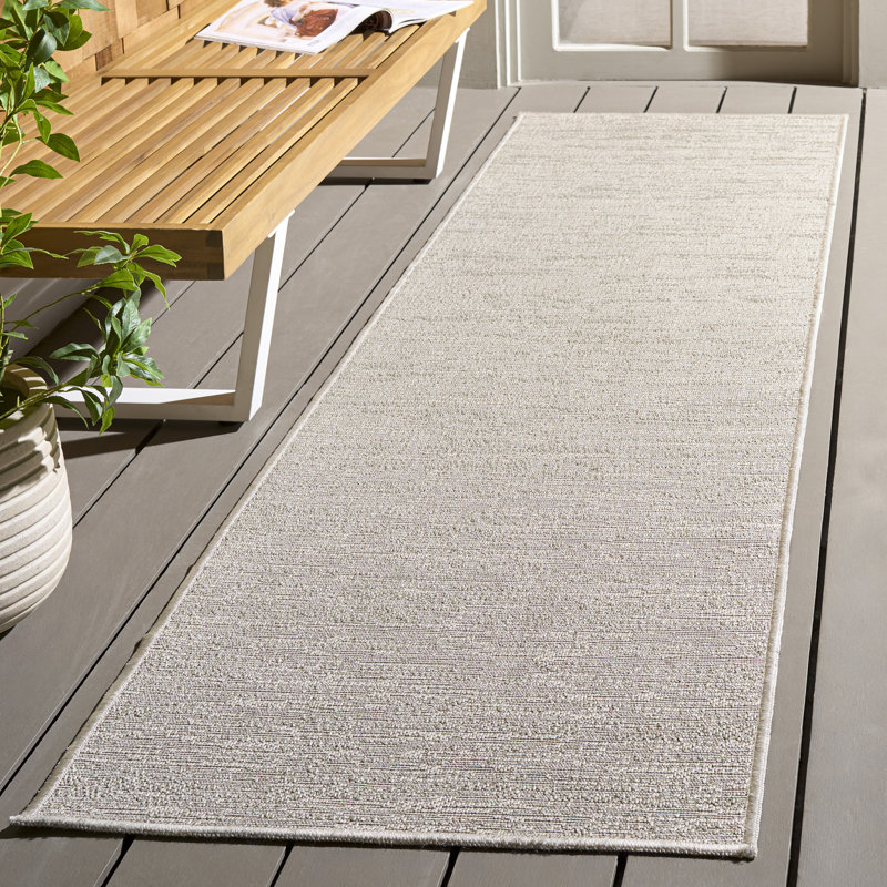 Tapis intérieur / extérieur de couleur unie Ledah 200 Performance, Tapis de couloir 2 pi 3 po x 8 pi