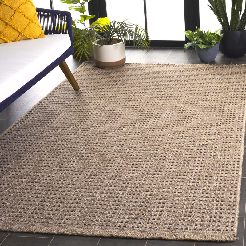 Tapis naturel / brun Retreat 252, Rectangle 5 pi 3 po x 7 pi 6 po