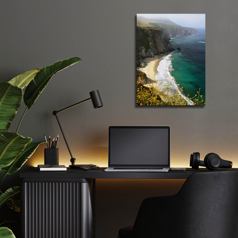 «Big Sur Coast» par Winthrope Hiers, art mural en verre acrylique, H 16 po x l 12 po